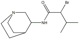 N-{1-azabicyclo[2.2.2]octan-3-yl}-2-bromo-3-methylbutanamide 结构式