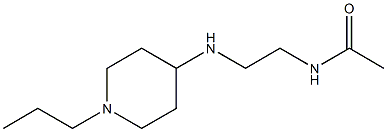 N-{2-[(1-propylpiperidin-4-yl)amino]ethyl}acetamide 结构式