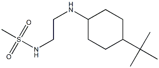 N-{2-[(4-tert-butylcyclohexyl)amino]ethyl}methanesulfonamide 结构式