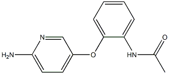 N-{2-[(6-aminopyridin-3-yl)oxy]phenyl}acetamide 结构式