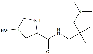 N-{2-[(dimethylamino)methyl]-2-methylpropyl}-4-hydroxypyrrolidine-2-carboxamide 结构式