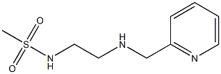 N-{2-[(pyridin-2-ylmethyl)amino]ethyl}methanesulfonamide 结构式