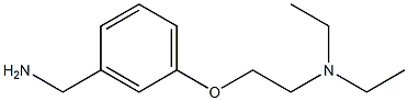 N-{2-[3-(aminomethyl)phenoxy]ethyl}-N,N-diethylamine 结构式