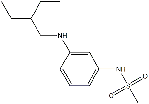 N-{3-[(2-ethylbutyl)amino]phenyl}methanesulfonamide 结构式