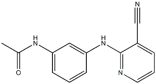 N-{3-[(3-cyanopyridin-2-yl)amino]phenyl}acetamide 结构式