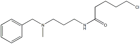 N-{3-[benzyl(methyl)amino]propyl}-5-chloropentanamide 结构式