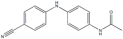 N-{4-[(4-cyanophenyl)amino]phenyl}acetamide 结构式