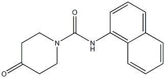 N-1-naphthyl-4-oxopiperidine-1-carboxamide 结构式