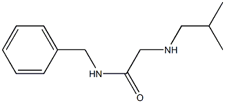 N-benzyl-2-[(2-methylpropyl)amino]acetamide 结构式
