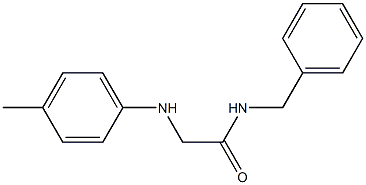 N-benzyl-2-[(4-methylphenyl)amino]acetamide 结构式