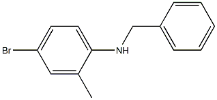 N-benzyl-4-bromo-2-methylaniline 结构式
