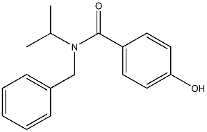 N-benzyl-4-hydroxy-N-(propan-2-yl)benzamide 结构式