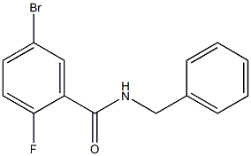 N-benzyl-5-bromo-2-fluorobenzamide 结构式