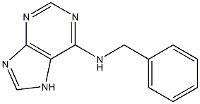 N-benzyl-7H-purin-6-amine 结构式