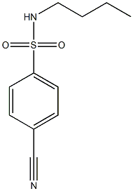 N-butyl-4-cyanobenzenesulfonamide 结构式