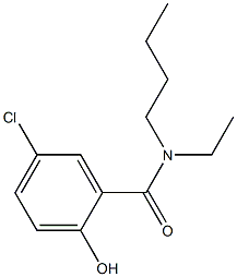N-butyl-5-chloro-N-ethyl-2-hydroxybenzamide 结构式