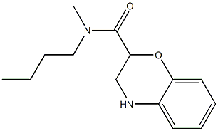 N-butyl-N-methyl-3,4-dihydro-2H-1,4-benzoxazine-2-carboxamide 结构式