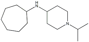 N-cycloheptyl-1-(propan-2-yl)piperidin-4-amine 结构式