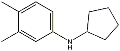 N-cyclopentyl-3,4-dimethylaniline 结构式