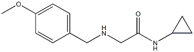 N-cyclopropyl-2-{[(4-methoxyphenyl)methyl]amino}acetamide 结构式