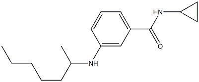 N-cyclopropyl-3-(heptan-2-ylamino)benzamide 结构式