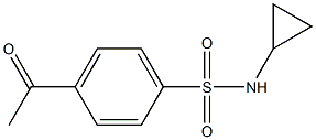 N-cyclopropyl-4-acetylbenzene-1-sulfonamide 结构式