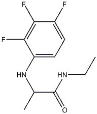 N-ethyl-2-[(2,3,4-trifluorophenyl)amino]propanamide 结构式