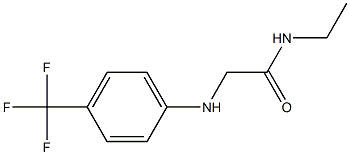 N-ethyl-2-{[4-(trifluoromethyl)phenyl]amino}acetamide 结构式