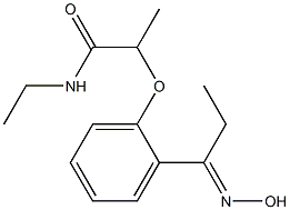 N-ethyl-2-{2-[1-(hydroxyimino)propyl]phenoxy}propanamide 结构式