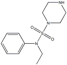 N-ethyl-N-phenylpiperazine-1-sulfonamide 结构式