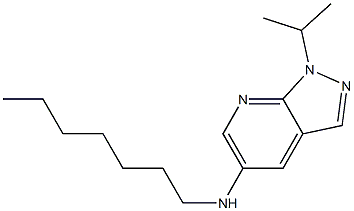 N-heptyl-1-(propan-2-yl)-1H-pyrazolo[3,4-b]pyridin-5-amine 结构式