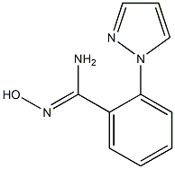 N'-hydroxy-2-(1H-pyrazol-1-yl)benzene-1-carboximidamide 结构式