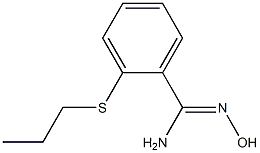 N'-hydroxy-2-(propylsulfanyl)benzene-1-carboximidamide 结构式