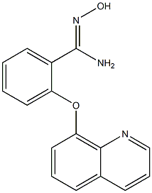 N'-hydroxy-2-(quinolin-8-yloxy)benzene-1-carboximidamide 结构式