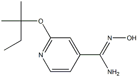 N'-hydroxy-2-[(2-methylbutan-2-yl)oxy]pyridine-4-carboximidamide 结构式