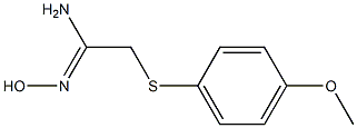 N'-hydroxy-2-[(4-methoxyphenyl)sulfanyl]ethanimidamide 结构式