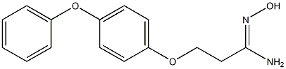 N'-hydroxy-3-(4-phenoxyphenoxy)propanimidamide 结构式