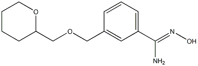 N'-hydroxy-3-[(tetrahydro-2H-pyran-2-ylmethoxy)methyl]benzenecarboximidamide 结构式