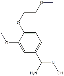 N'-hydroxy-3-methoxy-4-(2-methoxyethoxy)benzenecarboximidamide 结构式