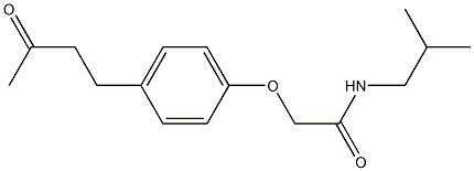N-isobutyl-2-[4-(3-oxobutyl)phenoxy]acetamide 结构式