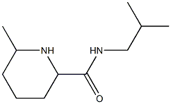 N-isobutyl-6-methylpiperidine-2-carboxamide 结构式