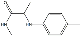 N-methyl-2-[(4-methylphenyl)amino]propanamide 结构式