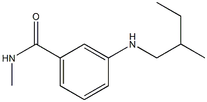 N-methyl-3-[(2-methylbutyl)amino]benzamide 结构式