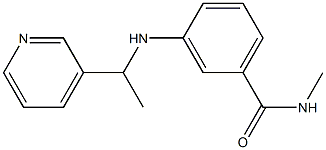 N-methyl-3-{[1-(pyridin-3-yl)ethyl]amino}benzamide 结构式