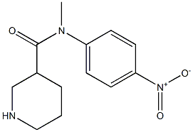 N-methyl-N-(4-nitrophenyl)piperidine-3-carboxamide 结构式