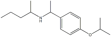 pentan-2-yl({1-[4-(propan-2-yloxy)phenyl]ethyl})amine 结构式