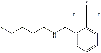 pentyl({[2-(trifluoromethyl)phenyl]methyl})amine 结构式