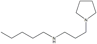 pentyl[3-(pyrrolidin-1-yl)propyl]amine 结构式