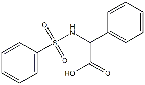 phenyl[(phenylsulfonyl)amino]acetic acid 结构式