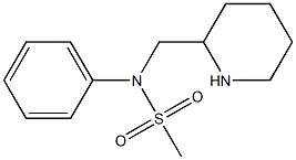 phenyl-N-(piperidin-2-ylmethyl)methanesulfonamide 结构式